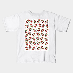 CHRISTMAS Penguin Pattern Kids T-Shirt